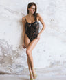 Lull Black Bodysuit Takımı