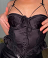 Satin Black Corset